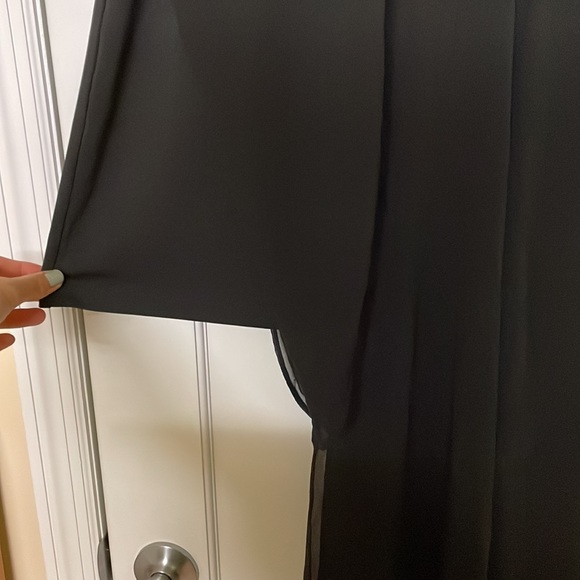 UO - sheer black asymmetric high low skirt - S - Picture 3 of 3